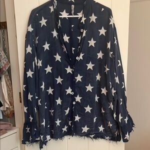 Magnolia Pearl Blue Galaxy Button Down